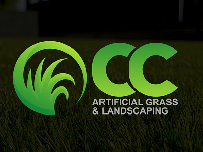 CC Artificial Grass Logo Design