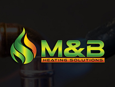 M&B Heating Solutions Logo Design branding design illustration logo logo design vector