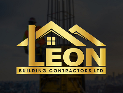 LEON Building Contractors Logo Design branding design illustration logo logo design vector