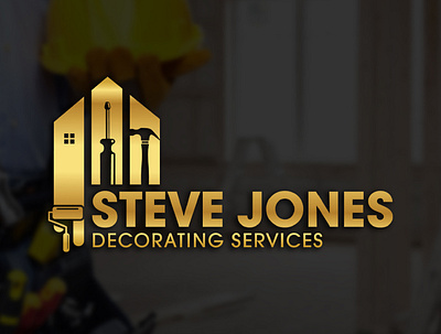 Steve Jones Decorating Logo Design branding design illustration logo logo design vector