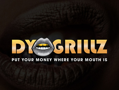 DY Grillz Logo Design branding design illustration logo logo design vector