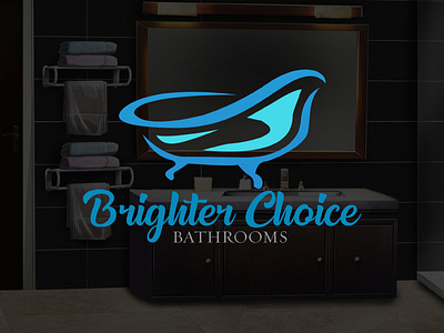 Brighter Choice Bathrooms Logo Design