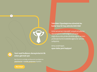 Isteoyun gamification onepage typography web