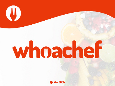 Whoachef Logo branding design logo typography