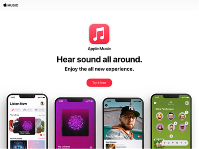 iOS - Apple Music 2021 Refresh app design ui ux