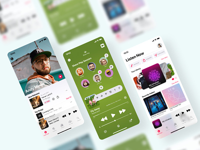 Apple Music 2021 - Introducing SharePlay! app apple design figma ios iphone redesign ui ux