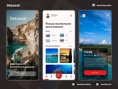 DeLocal App (Aplikasi Destinasi Wisata Indonesia) ui