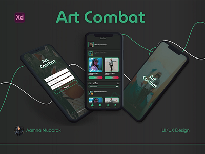 Art Combat adobe xd app application art design high fidelity mockup mobile app design ui user interface design ux