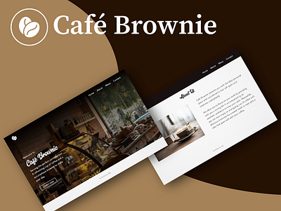 Cafe Brownie adobe xd design food high fidelity mockup prototype restaurants ui user interface design website wireframe