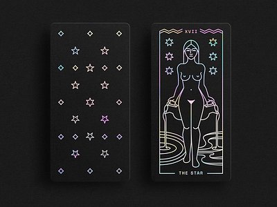 TarotCard - The Star app branding design graphic design icon illustration logo ui ux