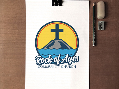 Rock of Ages Logo branding design graphic design illustration logo vector