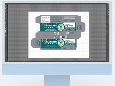 Toothpaste Box Design box branding design graphic design package vector
