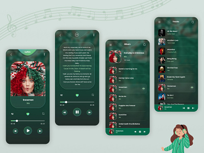 Music Player app design mobile music music player ui ux