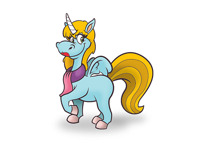 Unicorn by AndyToonz cartoon character design cute illustration illustrator unicorn vector