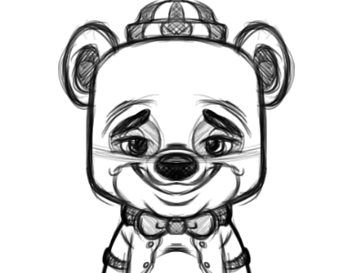 Bear animal bear cartoon character design cute illustration kids sketch