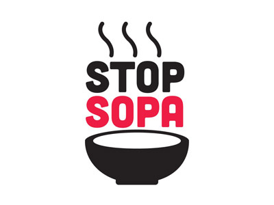 Stop Sopa ad advertising andytoonz art design illustration logo sopa vector