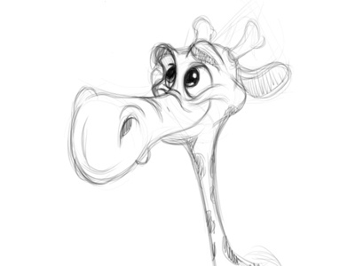 Giraffe by AndyToonz andytoonz art cartoon character design cute giraffe pencil sketch