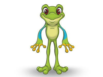 Frog andytoonz cartoon character design design pencil sketch