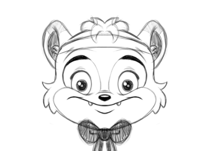 Cute Character By AndyToonz cartoon character character design concept drawing pencil sketch