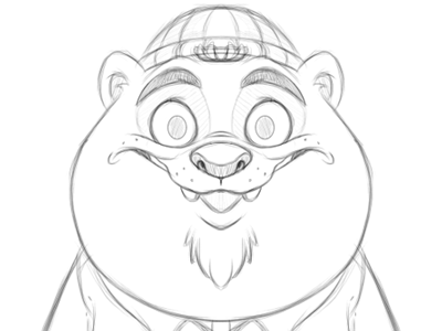 Sketch By Andytoonz Close Up andytoonz animal animation art cartoon character character design illustration pencil sketch sketchbook pro