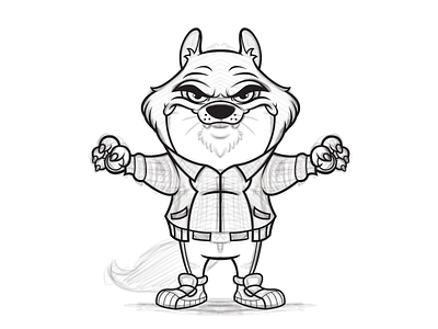 Vectorizing By AndyToonz andytoonz animal animation art cartoon character character design illustration illustrator pencil sketch sketchbook pro vector