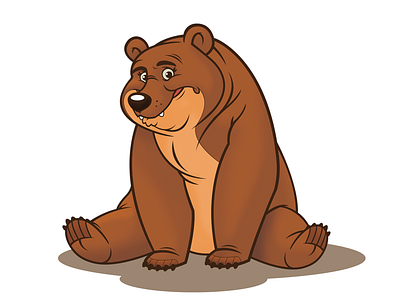 Bear by AndyToonz andytoonz animal art cartoon character character design concept illustration illustrator vector