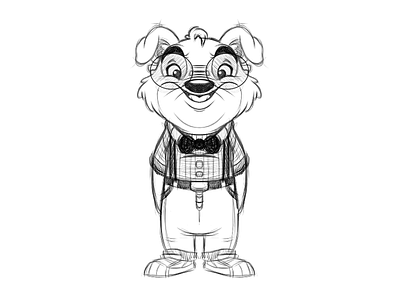 Character By AndyToonz andytoonz animal cartoon character design cute drawing pencil sketch sketchbook pro