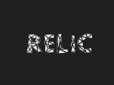 Relic Type Experiment 3d c4d cinema 4d futuristic geometric geometry sci fi type typographic typography