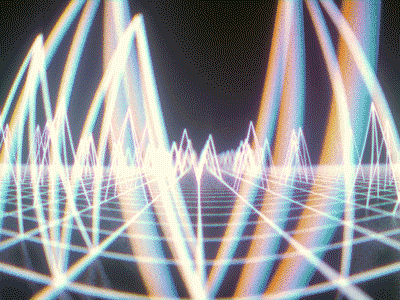 Retro Pyramids 3d 80s animated animation c4d cinema 4d gif loop looping render retro