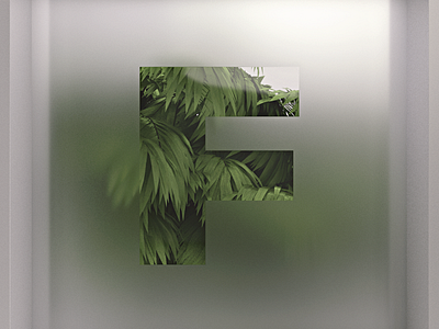 [F] 36 Days of Type 36daysoftype 3d 4d a c4d cgi cinema letter minimal plant render type