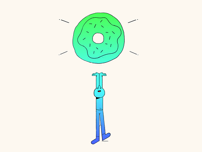 Happy Doughnut Day! character colour day design donut doughnut drawing gradient illustration sketch
