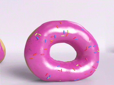 Doughnut Day! March of the Doughnuts [GIF] 3d 4d animation c4d cinema donut doughtnut gif loop