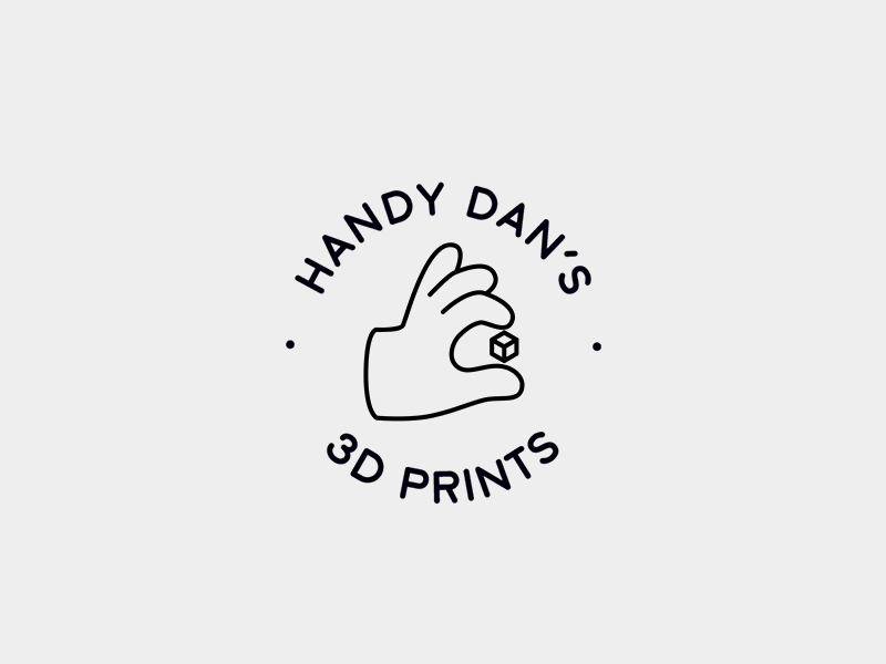 Handy Dan's Branding 3d animated branding cartoon gif hand icon identity illustration logo mark