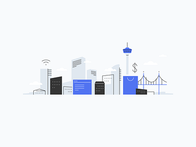 City building city design graphic icon illustration ui vector