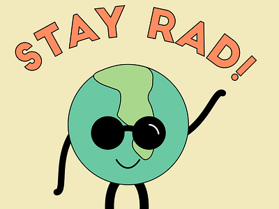 Stay Rad! design graphic design illustration