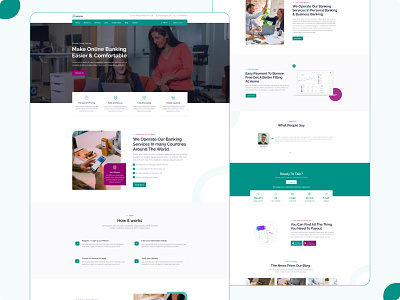 Online Payment and Banking Free HTML & Figma Design clean design design figma figma website template free figma free html free html landing page freebie html template landing page landingpage money transfer onbank onbanking online banking online payment service responsive design ui uiux design uxdesign