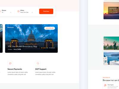 Travelo - Travel Landing page design