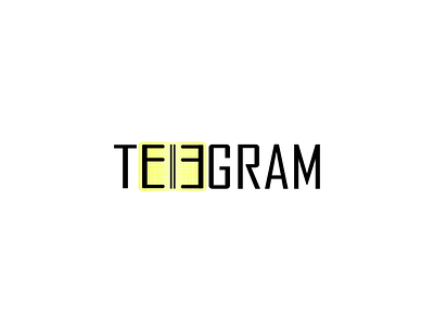 Telegram wordplay branding design logo logo design typography vector word mark