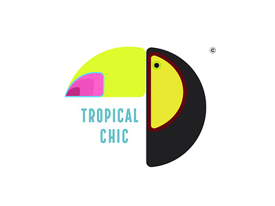 Toucan logo branding design illustration logo logo design toucan tropical chic typography ui ux vector