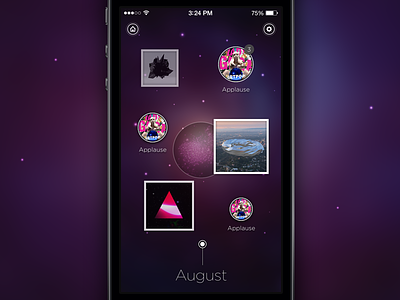 ARTPOP Timeline app artpop aura creations ios 7 ipad iphone lady gaga music timeline ui