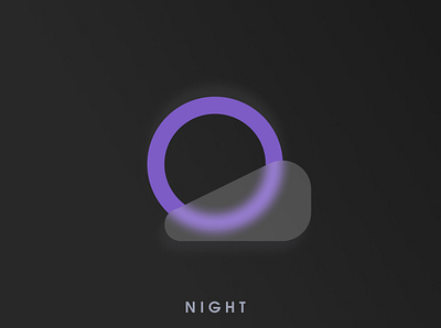 NIGHT - Icon Inspiration 3d app branding day design graphic design icon inspiration logo night part ui weather