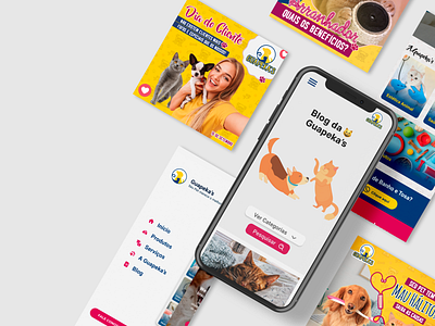 Mobile UI Design - Petshop behance cat dailyui design dog dribbblers figma gfxmob graphic design graphicdesignui illustration pet pets petshop store ui userexperience web web design website