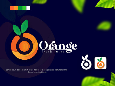 Orange O Latter Logo branding graphic design latter logo o latter o latter logo o logo orange orange logo