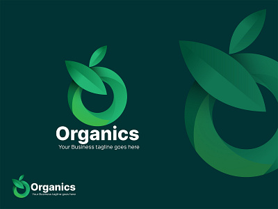 Organics Logo ( O Letter) branding cor corporate logo farmer logo food logo green logo logo logo design o letter logo organics organics logo organics logo ( o letter)