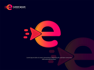 E Letter Logo (e-commerce logo) colorfull logo e commerce logo e design e letter logo e letter logo (e commerce logo) e logo e online e shop