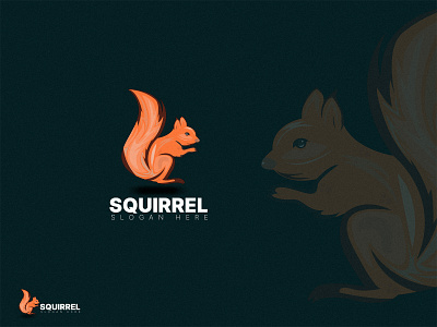 Squirrel Logo animal logo animals creative logo logo design logologos squirrel squirrel logo squirrel logo design unique logo