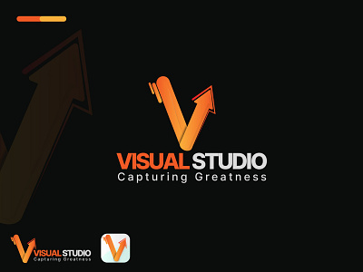 Visual Studio V Letter Logo Design creative logo logo design logologo design modren logo v v letter logo v logo
