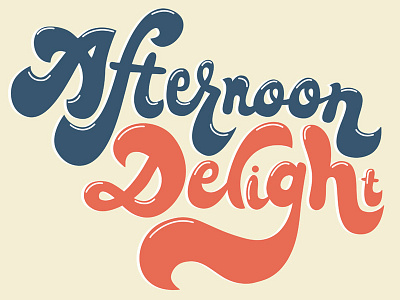 Afternoon Delight 70s autumn brooklyn fall lettering paste magazine vintage