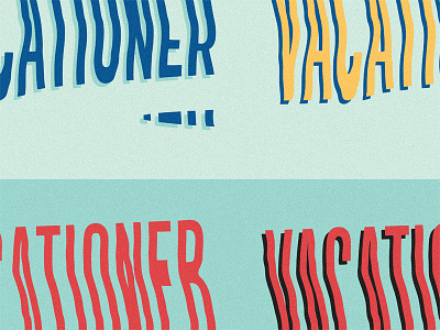 Band Rebrand #1: Vacationer beach branding lettering logo rebrand summer warm