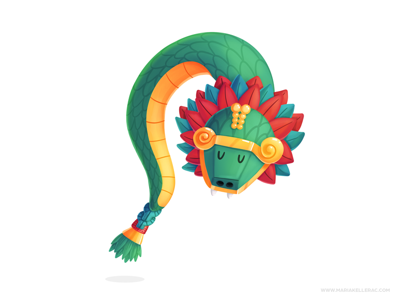 quetzalcoatl by maria keller on dribbble quetzalcoatl by maria keller on dribbble